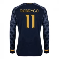 Real Madrid Fodboldtrøjer 2023-24 Rodrygo #11 Udebanetrøje Mænd Lange Ærmer